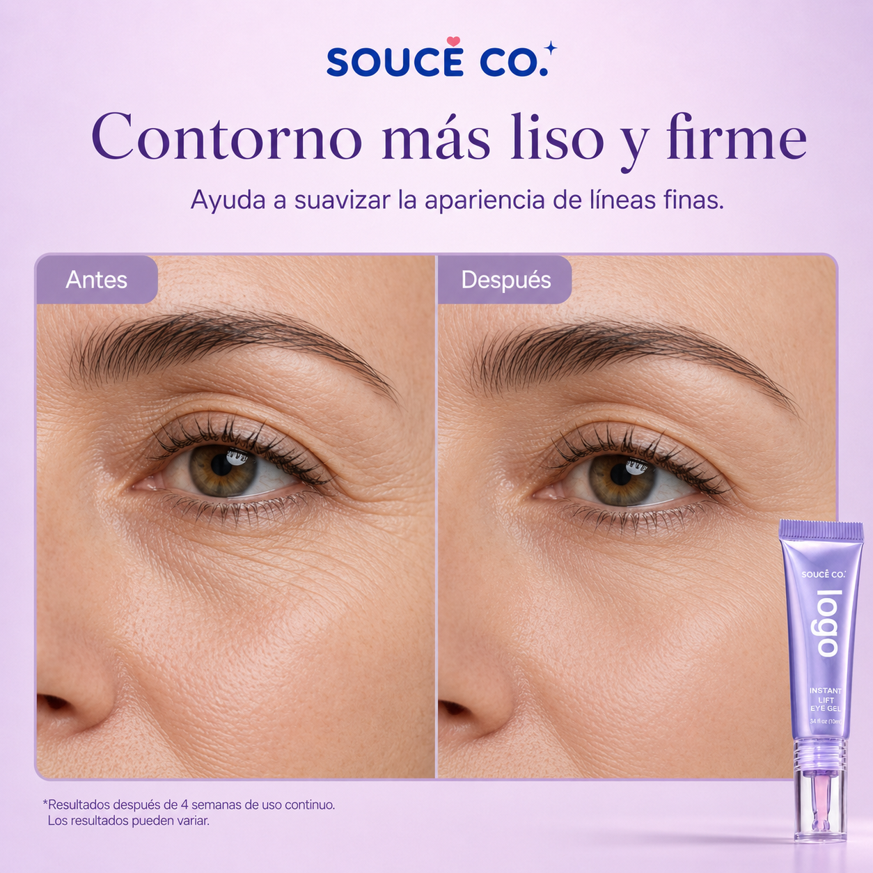 Gel contorno de ojos con efecto lifting instantáneo