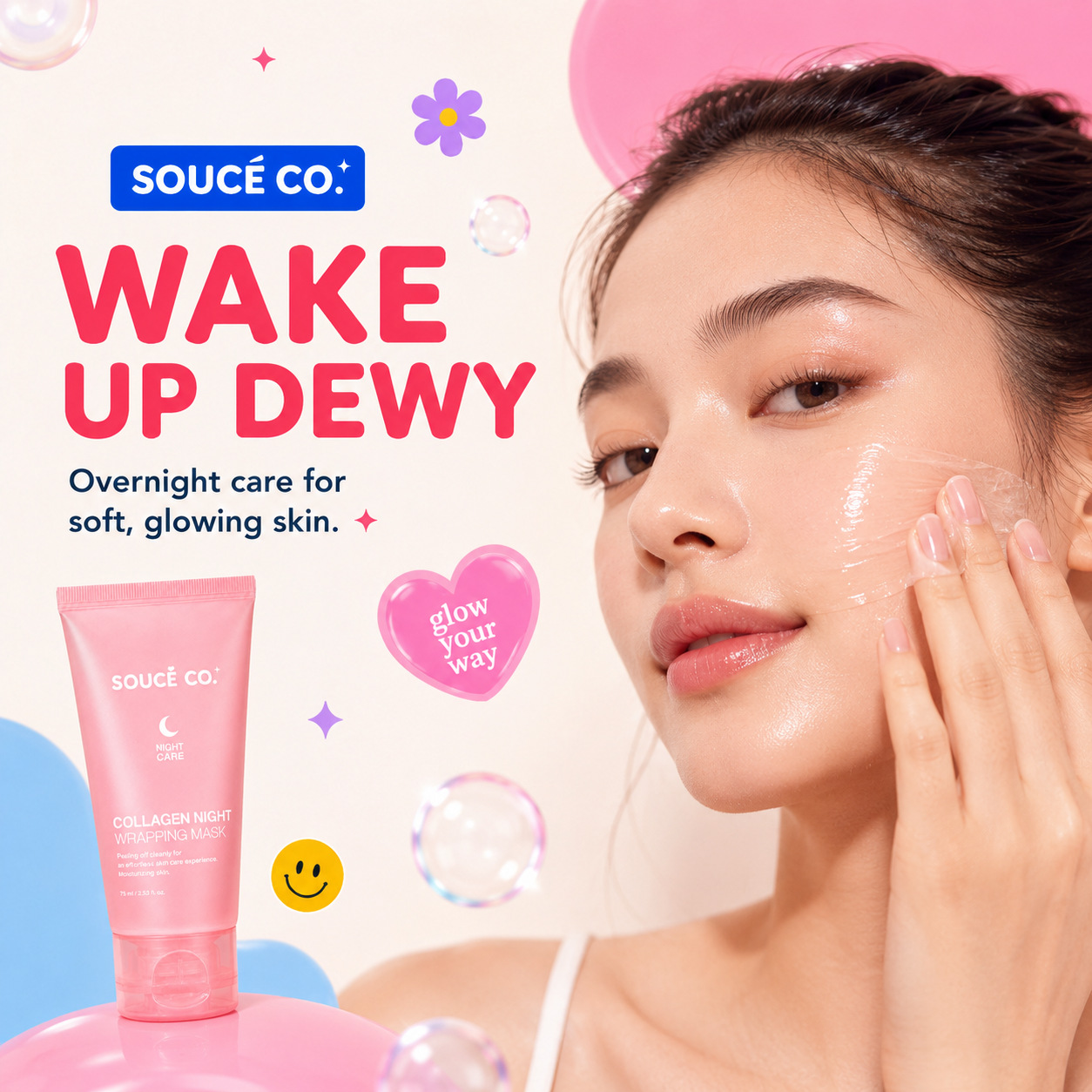 Collagen night wrapping mask
