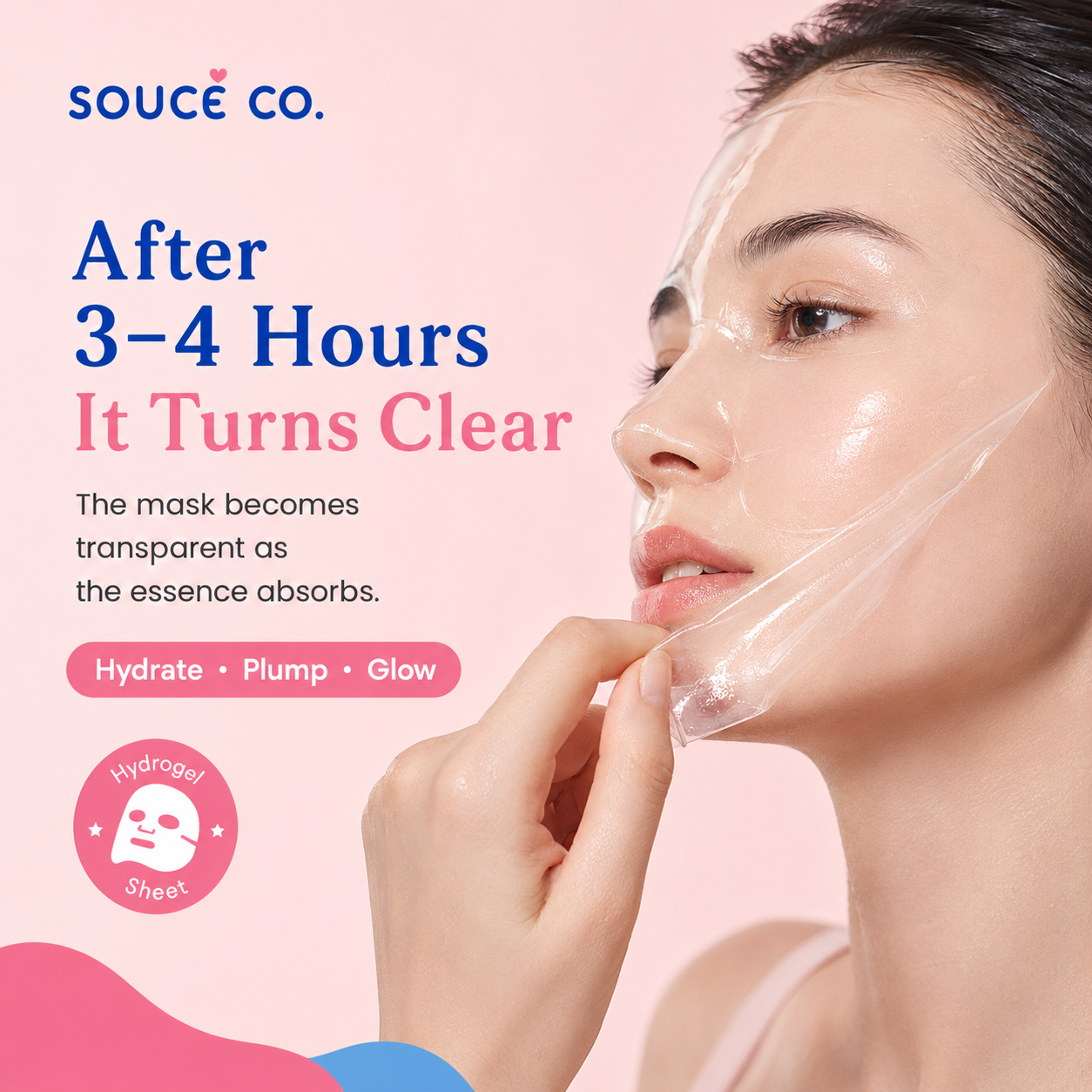 Souce® Glass Glow Collagen Hydrogel Mask