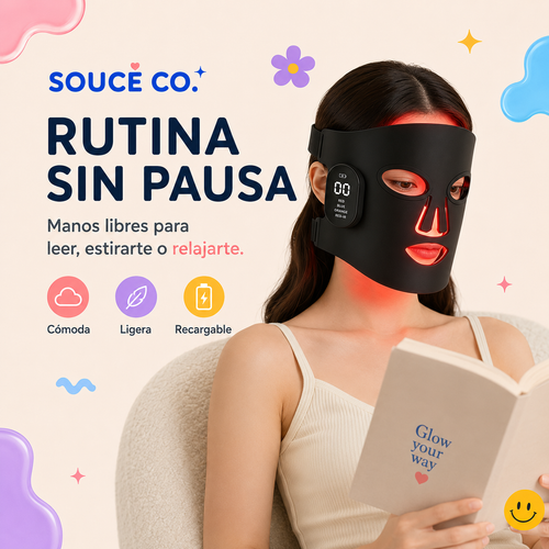 LumiMask LED™ - Máscara Facial de Luz LED