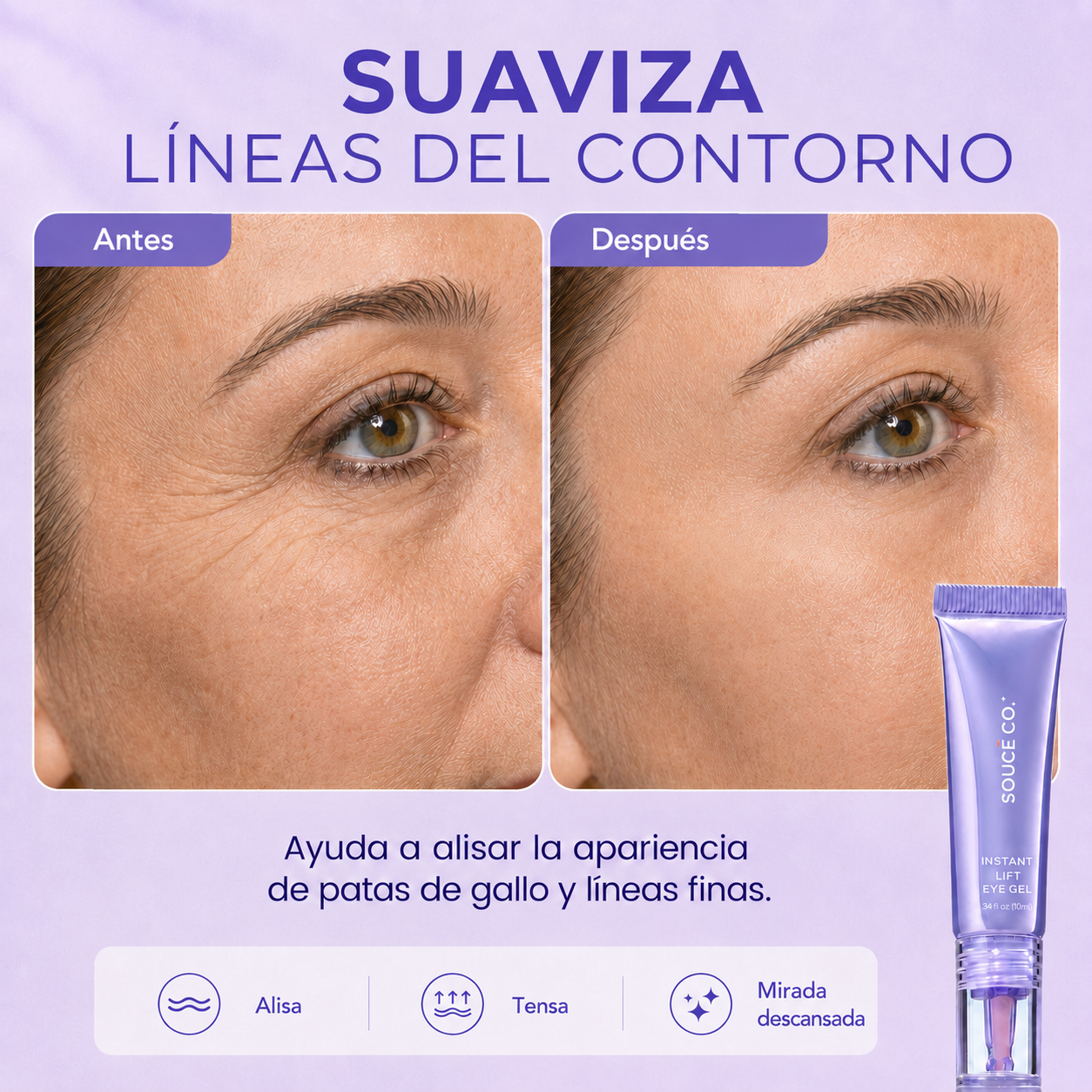 Gel contorno de ojos con efecto lifting instantáneo