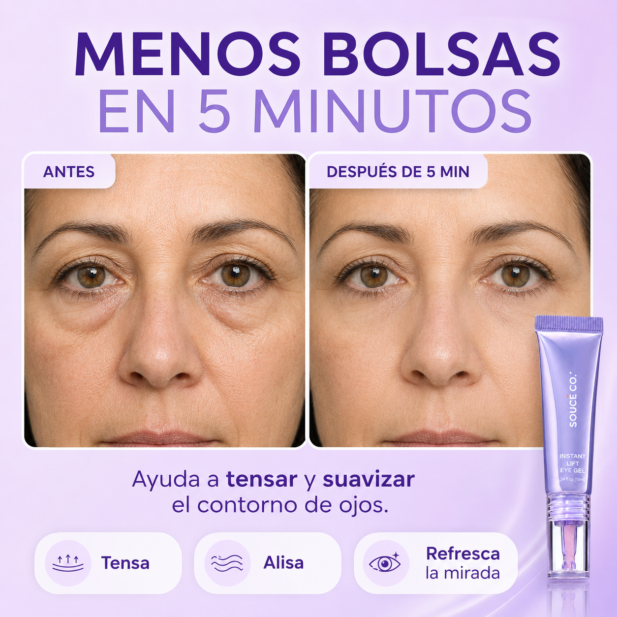 Gel contorno de ojos con efecto lifting instantáneo