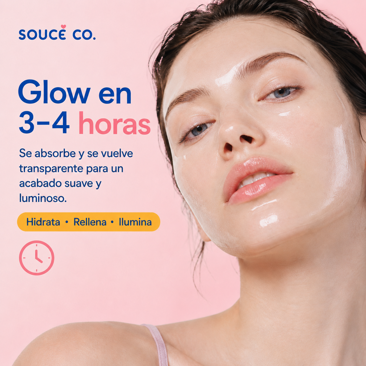 Souce® Mascarilla Hidrogel de Colágeno Glass Glow