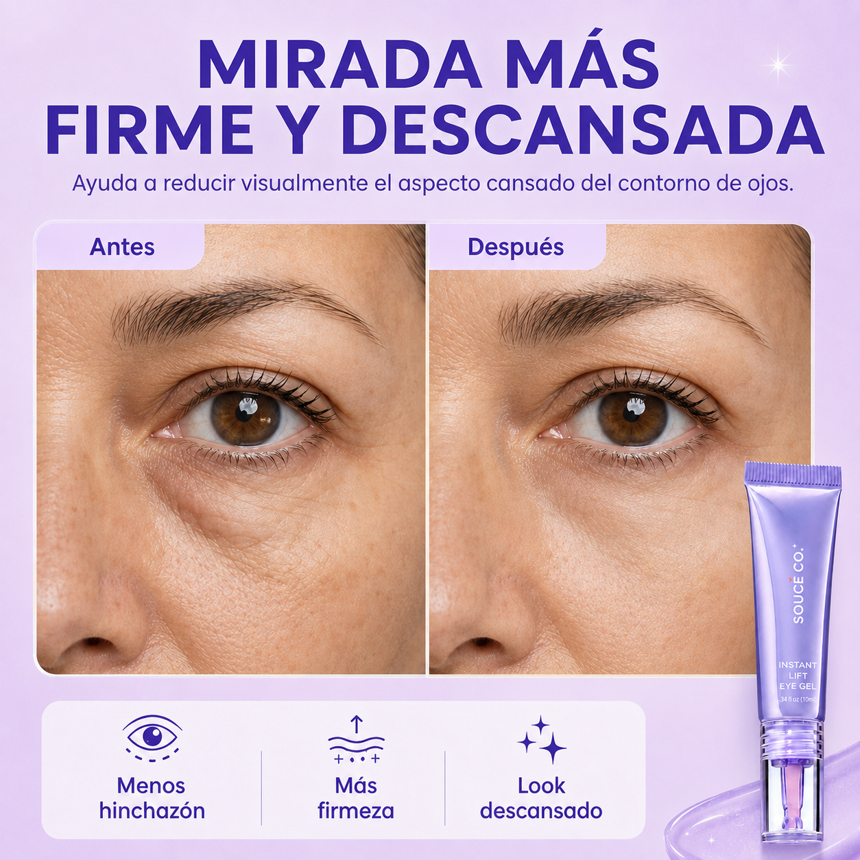 Gel contorno de ojos con efecto lifting instantáneo